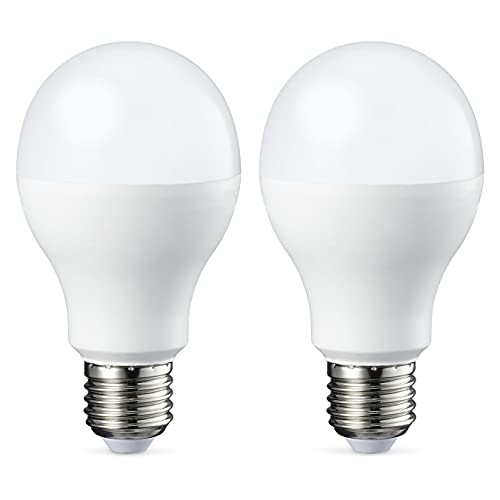 Amazon Basics - Bombilla de luz puntual GU10 tipo LED, 3 W (equivalente a 35 W), blanco cálido, no regulable, paquete de 10