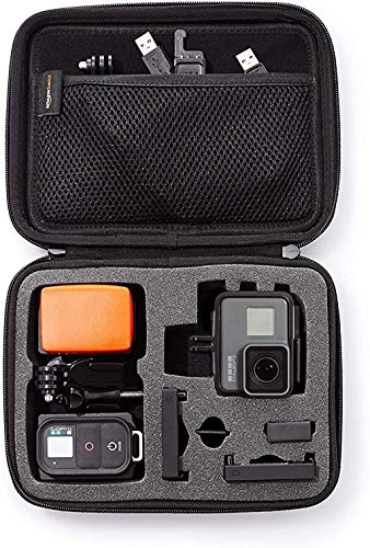 Amazon Basics - Estuche de transporte para GoPro - Extra-pequeño