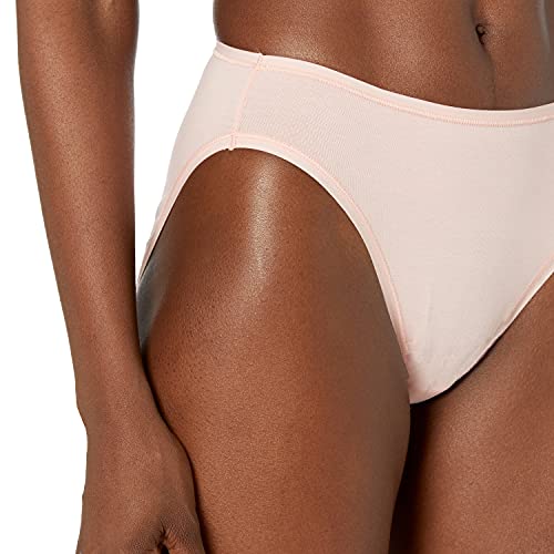 Amazon Essentials Cotton Stretch High-Cut Bikini Panty Underwear, Stars & Dots, XXL