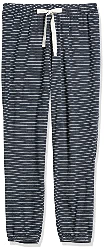 Amazon Essentials Pantalón de Pijama Ligero de Rizo para Correr, Talla Parte Inferior, Azul Marino Mezcla, 3XL Grande