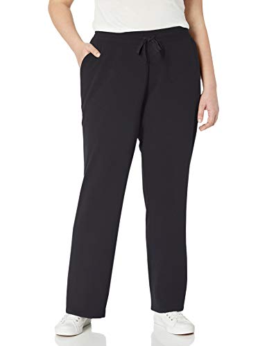 Amazon Essentials Pantalones de Felpa Francesa, Talla Grande athletic-pants, Negro, 5X