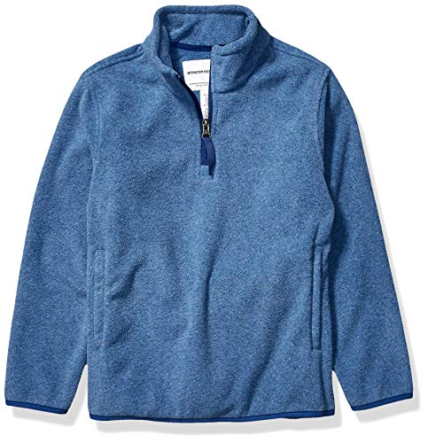 Amazon Essentials Quarter-Zip Polar Fleece Jacket Outerwear-Jackets, Azul Brezo, XS