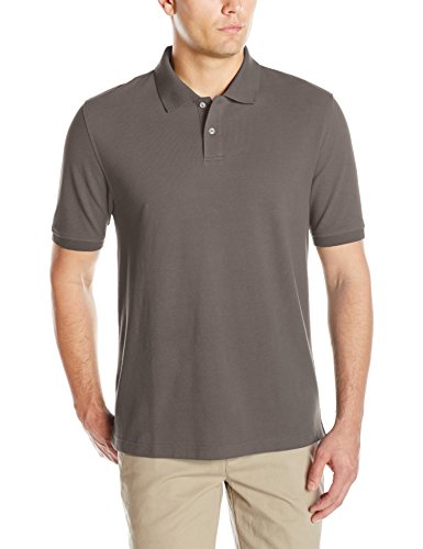 Amazon Essentials Regular-Fit Cotton Pique Polo Shirt, Gris, M