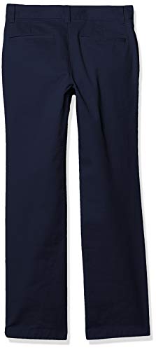 Amazon Essentials Straight Leg Flat Front Uniform Chino Pant pants, Azul marino, 10(H)