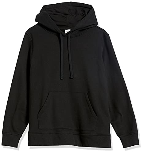 Amazon Essentials Sudadera con Capucha de Forro Polar de Rizo francés, Talla Blusa, Negro, XXL Grande