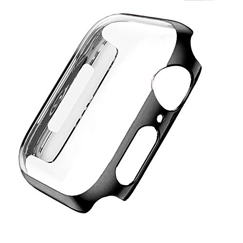 Amial Europe - Funda Soft Slim Compatible con Apple Watch Series 1/2/3 and Series 4/5 [TPU Case] Cover de Bumper y Protector de Pantalla Integrados (40mm, Negro)
