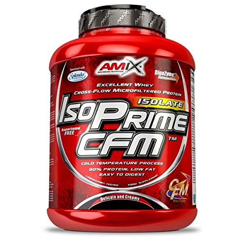 Amix IsoPrime CFM Isolate Protein 1 Kg - Contiene Enzimas Digestivas, Proteínas para Aumentar Masa Muscular Sabor Coco-Chocolate