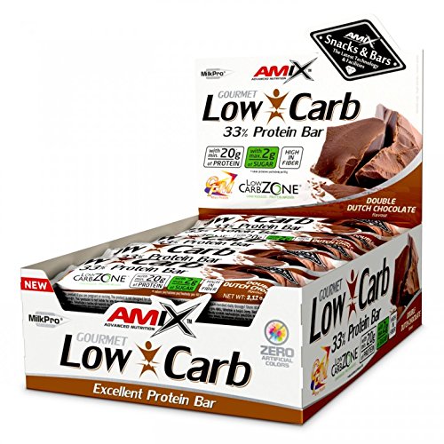 Amix Low-Carb 33% Protein Bar 15 x 60g Doble Chocolate