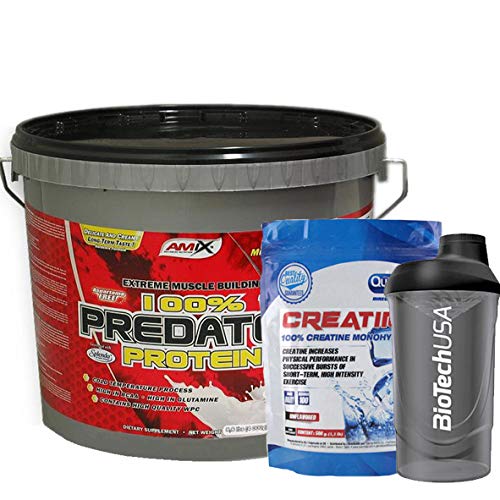 AMIX Predator Protein 4 KG Fresa + Creatina + Batidor