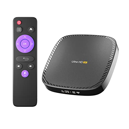 Android TV Box, Android 10.0 TV Box Ram 4GB Rom 32GB H616 Quad-Core Support 4K 2.4G/5.0G Dual WiFi BT 5.0 Hdmi 2.0 Ethernet