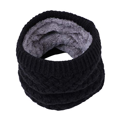 ANGTUO Bufanda De Punto Unisex, Calentador de Cuello Grueso de Invierno Loop Infinity Scarf para Mujeres y Hombres Deportes al Aire Libre