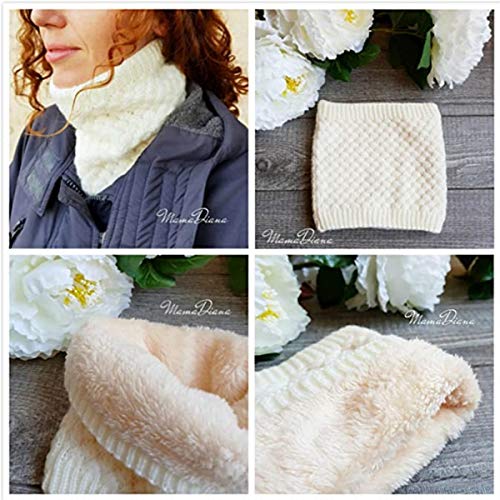 ANGTUO Bufanda De Punto Unisex, Calentador de Cuello Grueso de Invierno Loop Infinity Scarf para Mujeres y Hombres Deportes al Aire Libre