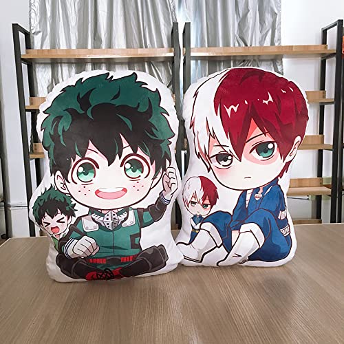 Anime My Hero Academia Bakugou Katsuki Cojín Poliéster suave Cierre cremallera oculta Almohada decorativa Cojín, aplica decoración coche Sofá hogar Ropa cama, tamaño 10CM(bag pendant)/30CM/40CM