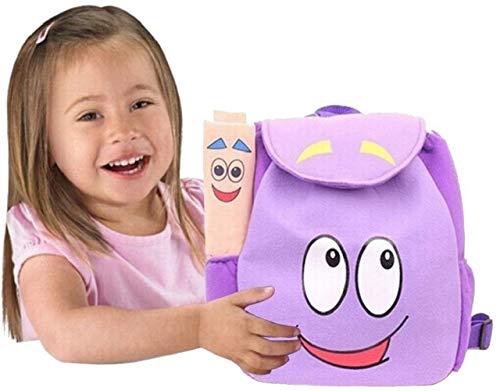 ANNIUP Mochila Aventuras Mochila Rescue Bag con Mapa Mochila Pre-Kindergarten Púrpura