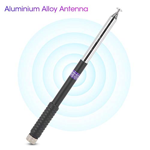 Antena retráctil de Barra de tracción, Ganancia de 3dBi VHF 136-174MHz Antena de Radio bidireccional, Conector Macho SMA para GPS Palmar para Garmin/para Astro 220320430900/para Alpha 50100