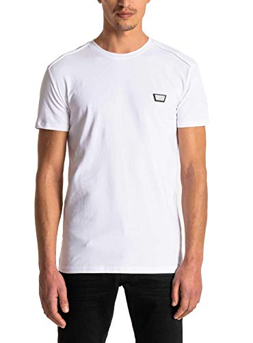 Antony Morato MMKS01826-FA120001-1000 Camiseta, Bianco, XXL para Hombre