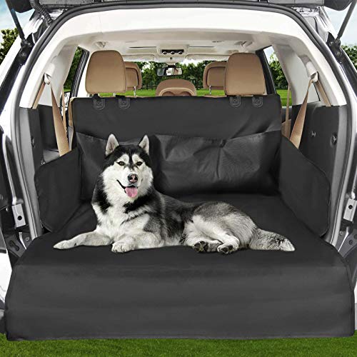 Anykuu Funda para Maletero de Coche Impermeable y Antideslizante Protector Coche Perros para Mascotas Funda de Asiento para Perros Alfombrilla con protección Lateral Universal para SUV, camiones, auto