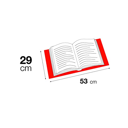 APLI 16913 - Forro de libros con solapa ajustable de polipropileno. Medida 29 x 53 cm, 75 µ. Pack de 5 u.