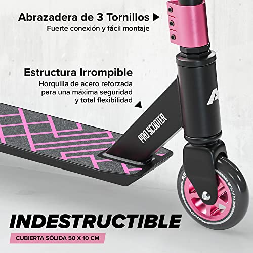 Apollo Stunt Scooter - Genius Pro 4.0 - Stunt Scooter Semi Pro robustos con rodamientos ABEC 9, Fun Scooter, Kick Scooter, Trick Scooter, Freestyle Scooter