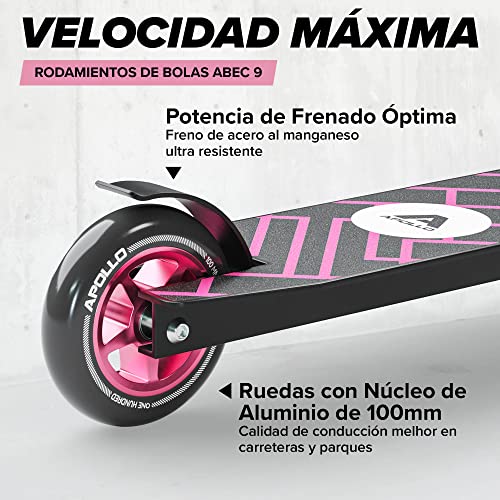 Apollo Stunt Scooter - Genius Pro 4.0 - Stunt Scooter Semi Pro robustos con rodamientos ABEC 9, Fun Scooter, Kick Scooter, Trick Scooter, Freestyle Scooter