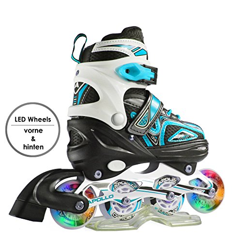 Apollo Super Blades X Pro, tamaño S,M,L, Inline Skates con Ruedas Luminosas LED