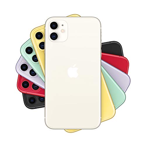 Apple iPhone 11 (64 GB) - Blanco (Incluye Earpods, Adaptador de Corriente)