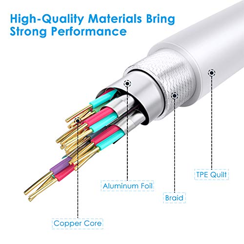 【Apple MFi Certificado】 Adaptador iPhone Auriculares Lightning to Jack 3.5 mm Aux Audio Cable Convertidor Compatible con iPhone 13 Pro/13/12/11/XS/XR/X/8/7 y es Compatible con Todos los Sistemas iOS