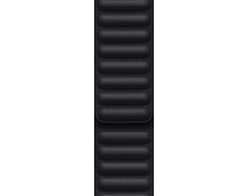 Apple Watch Correa de eslabones de Piel Medianoche (45 mm) - Talla M/L