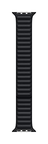 Apple Watch Correa de eslabones de Piel Medianoche (45 mm) - Talla M/L