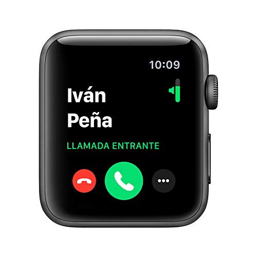 Apple Watch Series 3 (GPS, 42mm) Aluminio en Gris Espacial - Correa Deportiva Negro