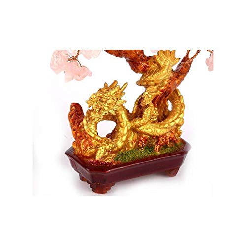 Árbol dragón de Cuarzo Rosa – Simbolismo Amor y Fortuna