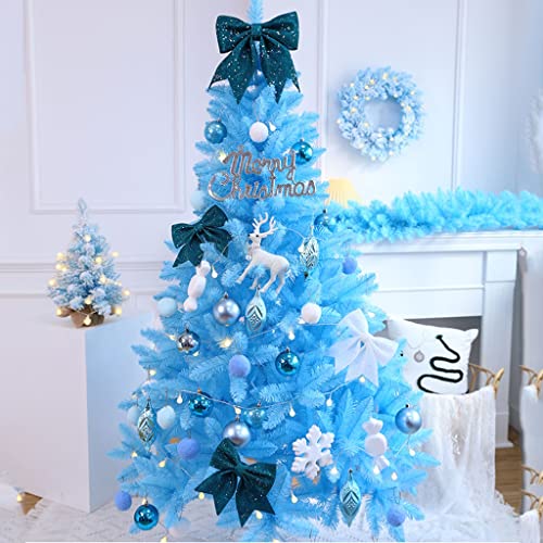 Árboles de navidad Artificial Árbol de navidad azul flocado 3.9FT / 4.9FT / 5.9FT Árbol de navidad artificial grande Árbol de Navidad grande Estacional de la decoración interior de la casa Decoracion