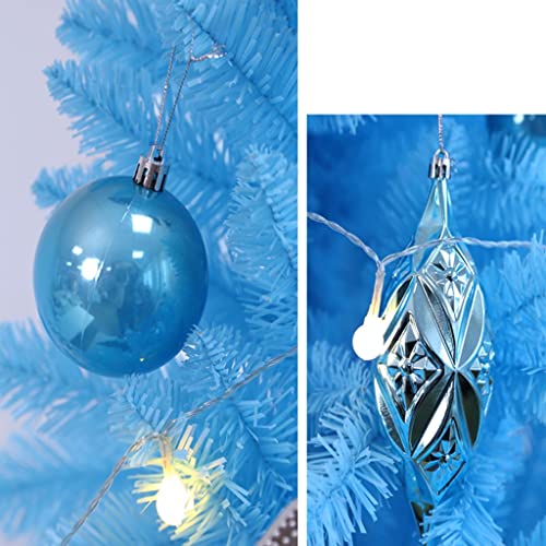 Árboles de navidad Artificial Árbol de navidad azul flocado 3.9FT / 4.9FT / 5.9FT Árbol de navidad artificial grande Árbol de Navidad grande Estacional de la decoración interior de la casa Decoracion