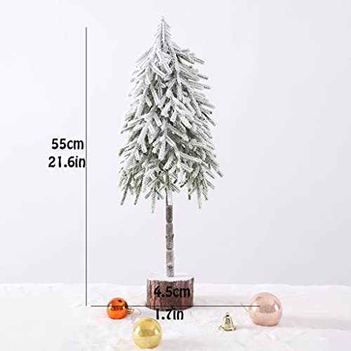 Árboles de navidad Artificial Pequeña nieve cayendo flocado árbol de navidad 25 cm / 55 cm escritorio mini árbol de navidad for navidad estacional estacional decoración interior Decoracion Navideña