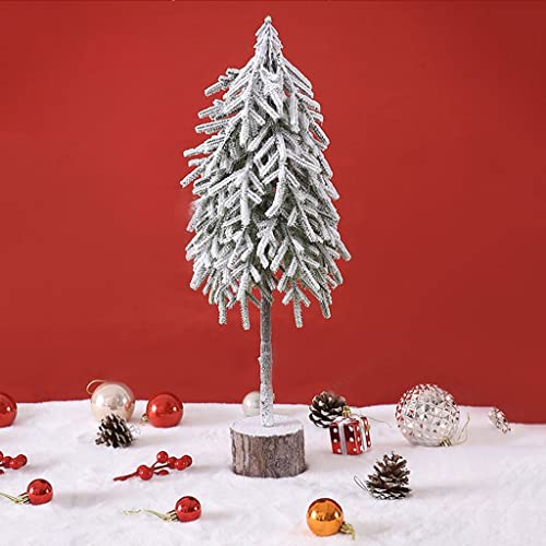 Árboles de navidad Artificial Pequeña nieve cayendo flocado árbol de navidad 25 cm / 55 cm escritorio mini árbol de navidad for navidad estacional estacional decoración interior Decoracion Navideña