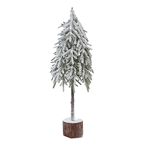 Árboles de navidad Artificial Pequeña nieve cayendo flocado árbol de navidad 25 cm / 55 cm escritorio mini árbol de navidad for navidad estacional estacional decoración interior Decoracion Navideña