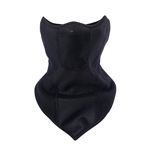 Arcweg mascarilla/Calentador de Cuello/pasamontañas de Forro Polar Multifuncional para Hombre y Mujer Accesorio de esquí Moto Bicicleta Negro(mascarilla#3)