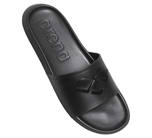 Arena Badesandale Mario, Sandalias Deportivas Unisex Adulto, Black/Black/Black, 43 EU