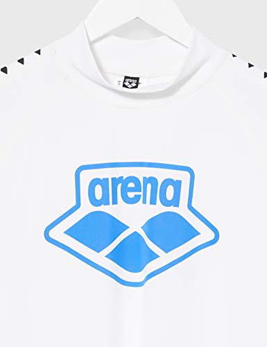 ARENA Herren Sonnenschutz Shirt Rash Icons Camiseta, Hombre, Blanco, Medium
