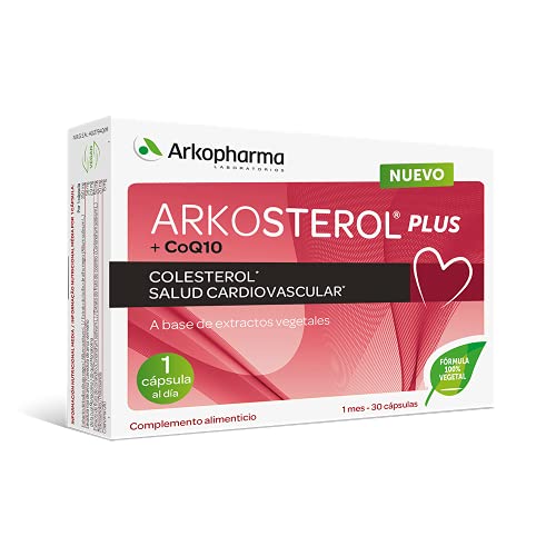 Arkopharma Arkosterol Plus Levadura Roja De Arroz + Q10 30 Cápsulas, Monacolina K, Coenzima Q10, Solución Natural Para Controlar El Colesterol, 100% Vegetal, 1 Cápsula Al Día