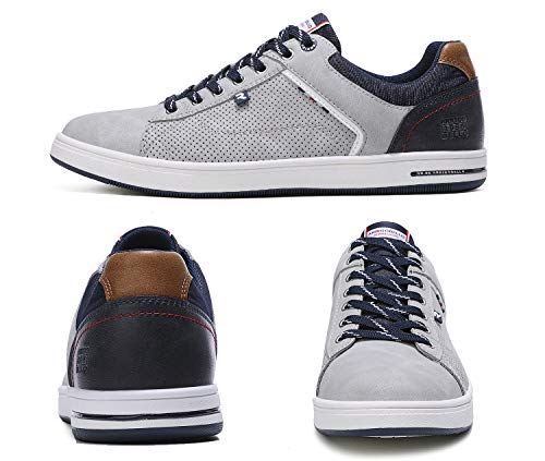 ARRIGO BELLO Zapatos Hombre Vestir Casual Zapatillas Deportivas Running Sneakers Corriendo Transpirable Tamaño 41-46 (44 EU, T Gris)