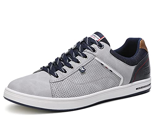 ARRIGO BELLO Zapatos Hombre Vestir Casual Zapatillas Deportivas Running Sneakers Corriendo Transpirable Tamaño 41-46 (44 EU, T Gris)