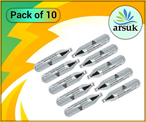 ARSUK Green Gas Airsoft Airgun Pistola Rifle Granada BB Gun Gas Predator powerlets Ultra 12 g Co2 Cartuchos Airsoft Cápsulas Blowback Gas (10pcs CO2)