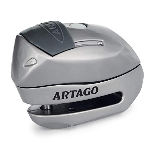 Artago 24S.6M Candado antirrobo Moto Disco Alarma 120 db Warning Inteligente, ø 6 mm, metálico