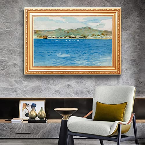 Arte de la pared de la sala de estar Impresiones Azores de Abbott Handerson Reproducción de pinturas al óleo Paisaje del océano Imágenes de la pared en lienzo Obra de arte moderna para decor hogar