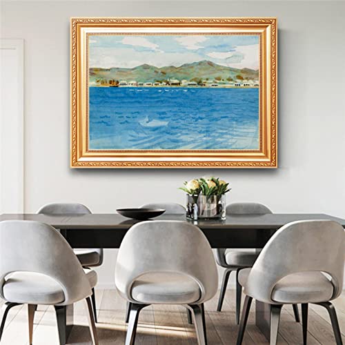 Arte de la pared de la sala de estar Impresiones Azores de Abbott Handerson Reproducción de pinturas al óleo Paisaje del océano Imágenes de la pared en lienzo Obra de arte moderna para decor hogar