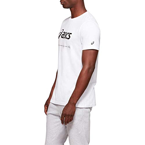 ASICS 2033a085-100_l Camiseta, Blanco, Hombre
