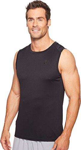 ASICS - Camiseta sin Mangas para Hombre, Top sin Mangas, Hombre, Color Rendimiento Negro, tamaño Extra-Large