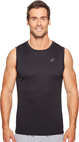 ASICS - Camiseta sin Mangas para Hombre, Top sin Mangas, Hombre, Color Rendimiento Negro, tamaño Extra-Large