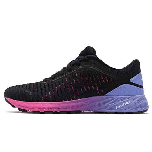 Asics Dynaflyte 2, Zapatillas de Entrenamiento Mujer, Negro (Black / Hot Pink / Persian Jewel), 41.5 EU